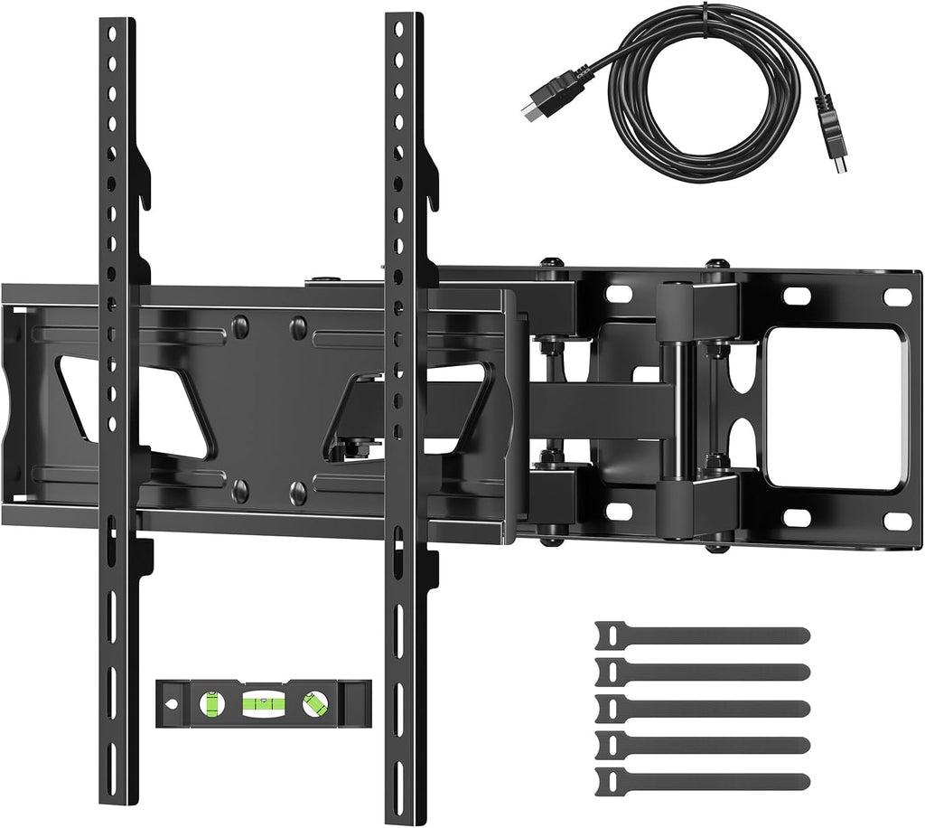 Simple Trending Full Motion TV Wall Mount - Articulating Dual Arms for 32-70 Inch TVs, Supports 132 lbs