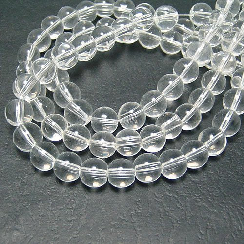 Natural Clear Transparent Crystal Round Loose Beads 4mm for Jewelry Making
