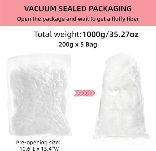 Cididu Fake Snow | 1000g Fluffy Artificial Fiber Fill for Christmas Decor - White Indoor Home Decoration