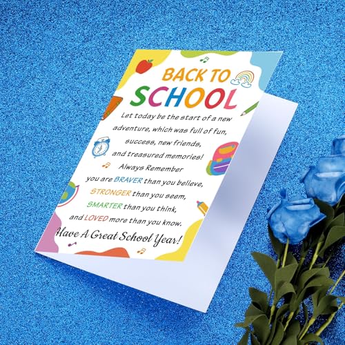 First Day of School Card for Kids - Kindergarten to 8th Grade