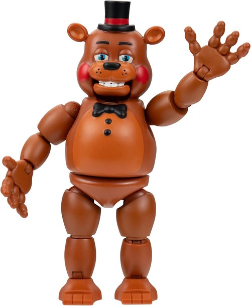Jazwares Five Nights at Freddy’s Toy Freddy - 5-Inch Articulated Figure with Jumpscare & Glow-in-the-Dark Eyes