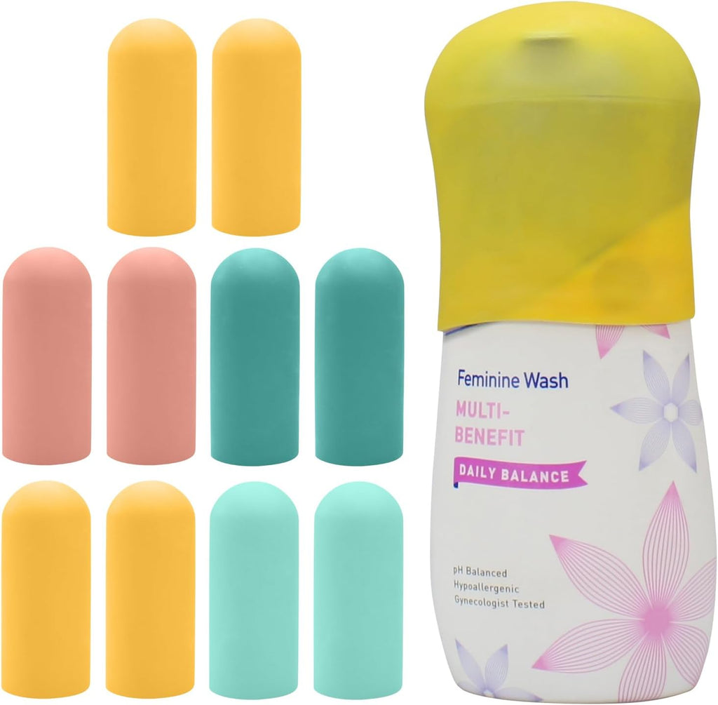 TRANOMOS Silicone Bottle Covers - Travel Essentials for Men & Women | Leak-Proof Design, Perfect for Beach & Cruise