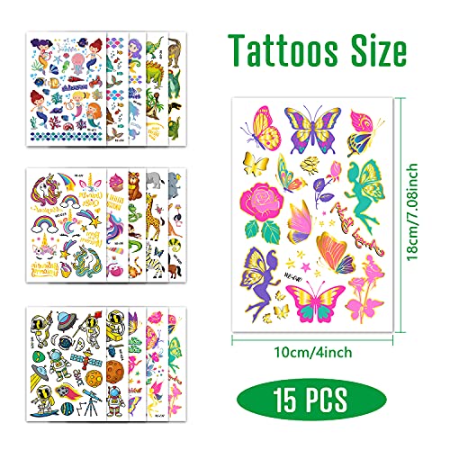 Zayvor Kids Temporary Tattoos - 250+ Waterproof Designs & Party Favors