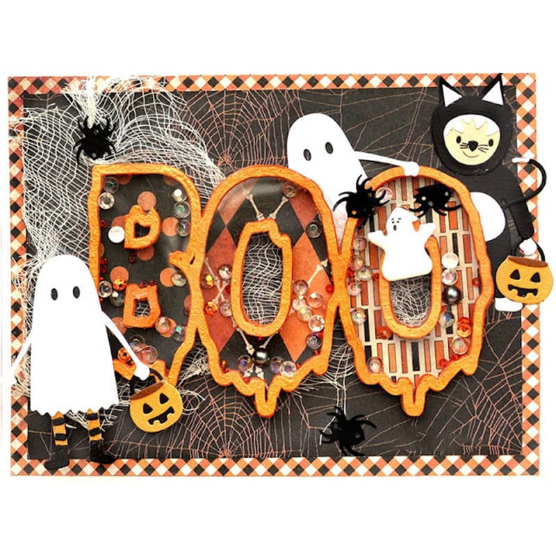 Halloween Skull & Ghost Metal Cutting Dies for DIY Crafting