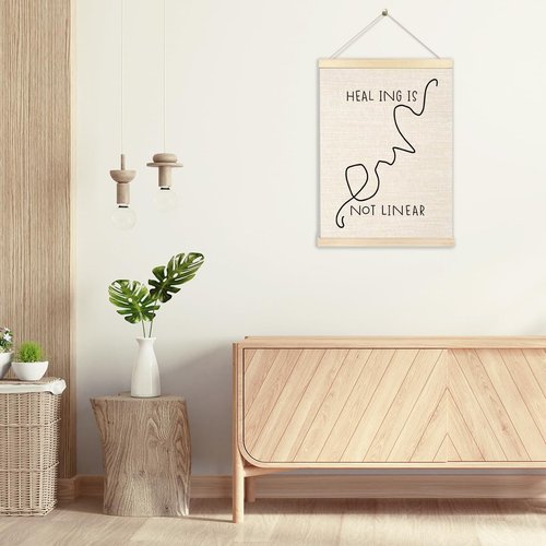 Ecezatik Healing Poster Hanger Frame - Mental Health Wall Decor for Therapy Offices | 12x16 Inches