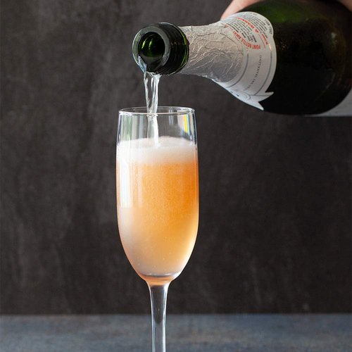 Restaurantware Cascata 6 Ounce Champagne Flutes Set Of 12 Tempered Champagne Glasses - Chip-Resistant Fine-Blown Glass Wine Flutes Dishwasher-Safe For Champagne Mimosas or Cocktails