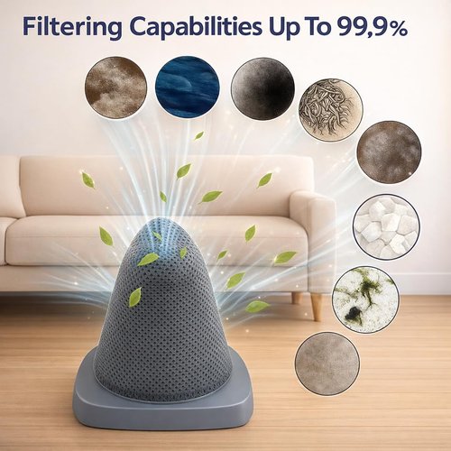 YUJINRU 4 PCS Replacement Filters Compatible with Eureka NES215A / NES212/ NES215 Blaze Stick Vacuum Cleaner, Fits Model N0101 N0102 Series,2 Pack Vacuum Filters & 2 Pack Pre-Motor Filters