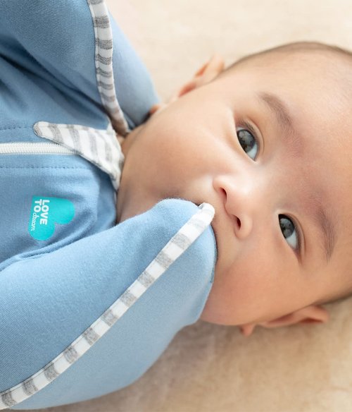 Love to Dream Swaddle UP - Baby Sleep Sack for Newborns 8-13 lbs | Self-Soothing Design in Dusty Blue