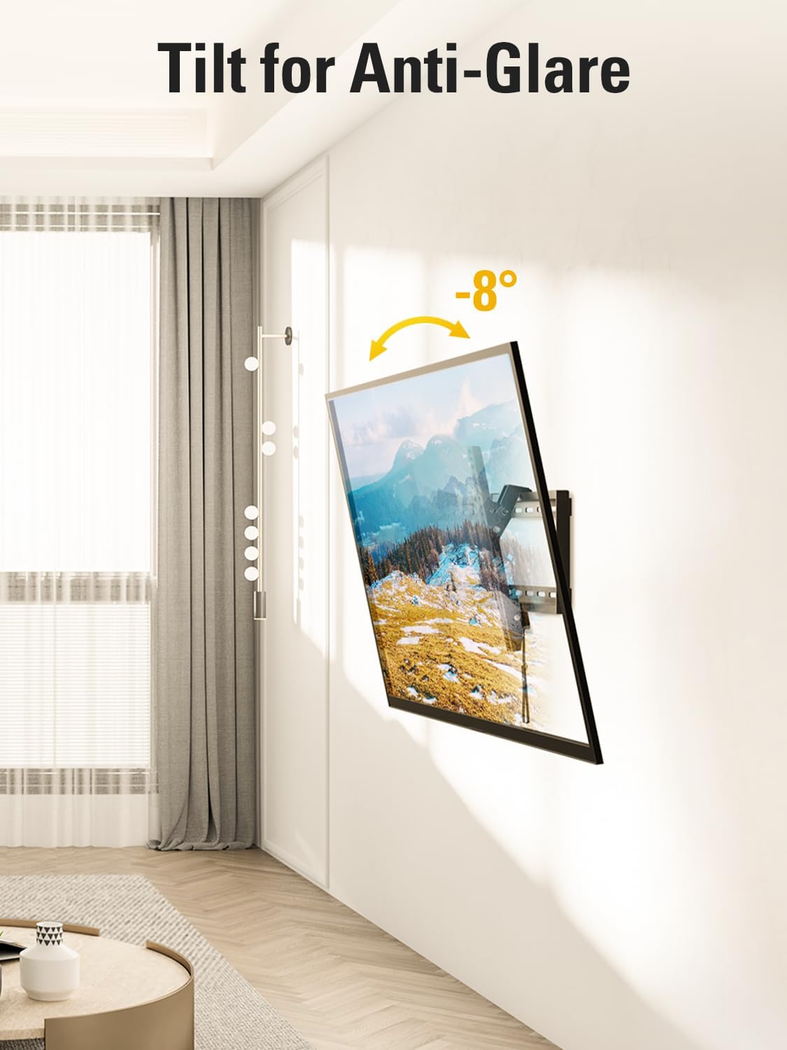 Mounting Dream TV Wall Mount - Universal Tilt for 37-75 Inch TVs | 132lbs Capacity, Max VESA 600x400mm