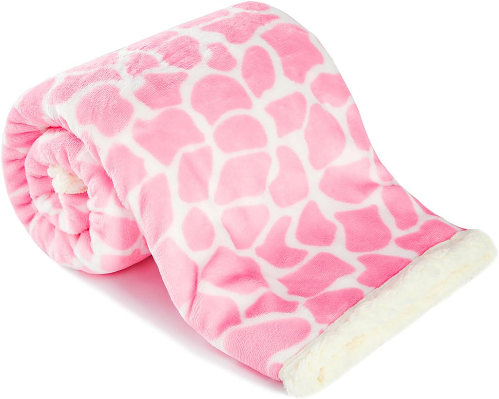 Skiennix Nursery Bed Blanket - Soft Receiving Blanket for Newborns | Warm & Cozy 30" x 40" (Pink Ripple)