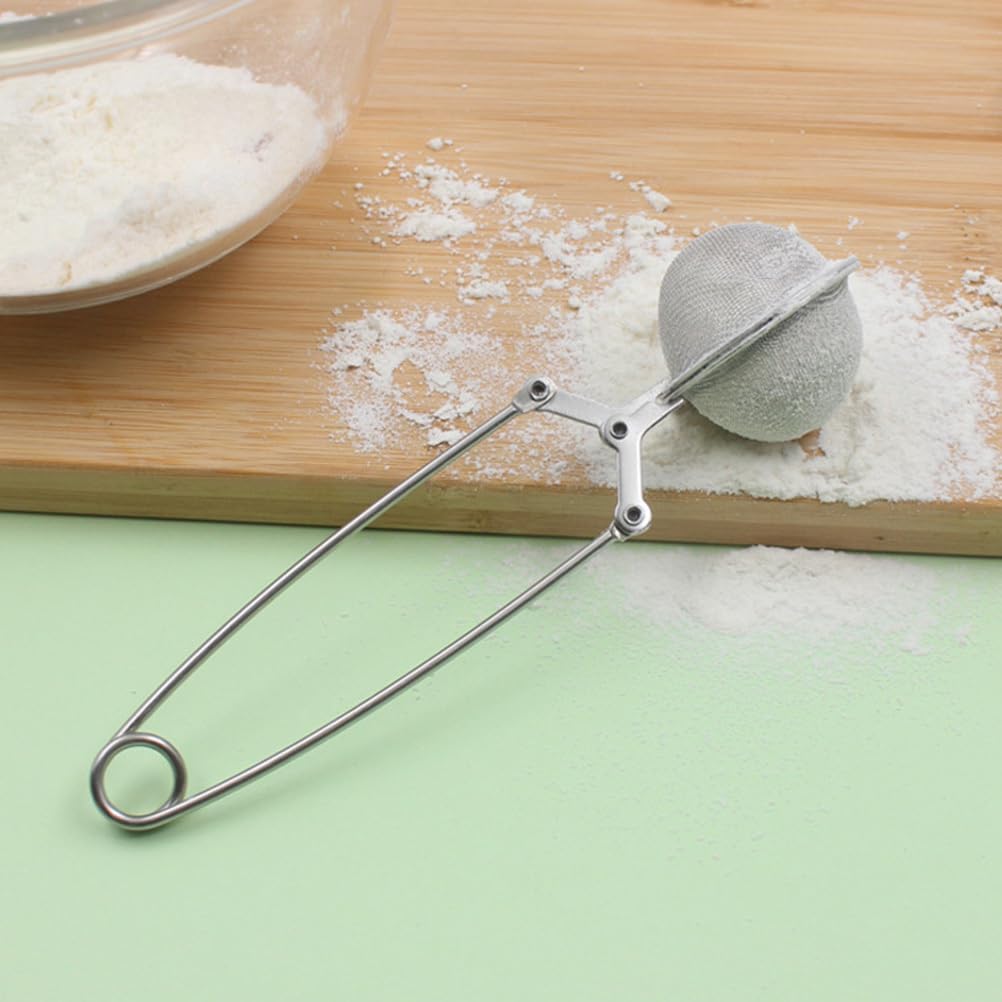 Zerodeko Stainless Steel Flour Spreader - 2-Pack Fine Mesh Strainers for Baking | 6.57 Inch Handheld Sifters