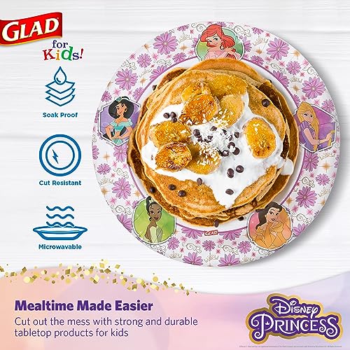Disney Princess Paper Plates - 10 Inch, 30 Count, Sturdy & Microwave Safe