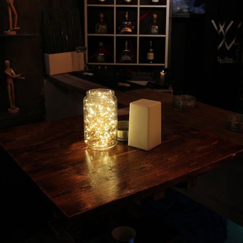 BXROIU Fairy Lights - 2 x 20 LED Battery Operated Silver Wire String Lights | Warm White for Bedroom & Party Decor (6.6 ft)