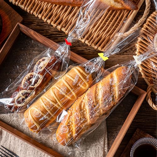 100 Reusable Plastic Bread Bag Clips - Keep Food Fresh 7/8"