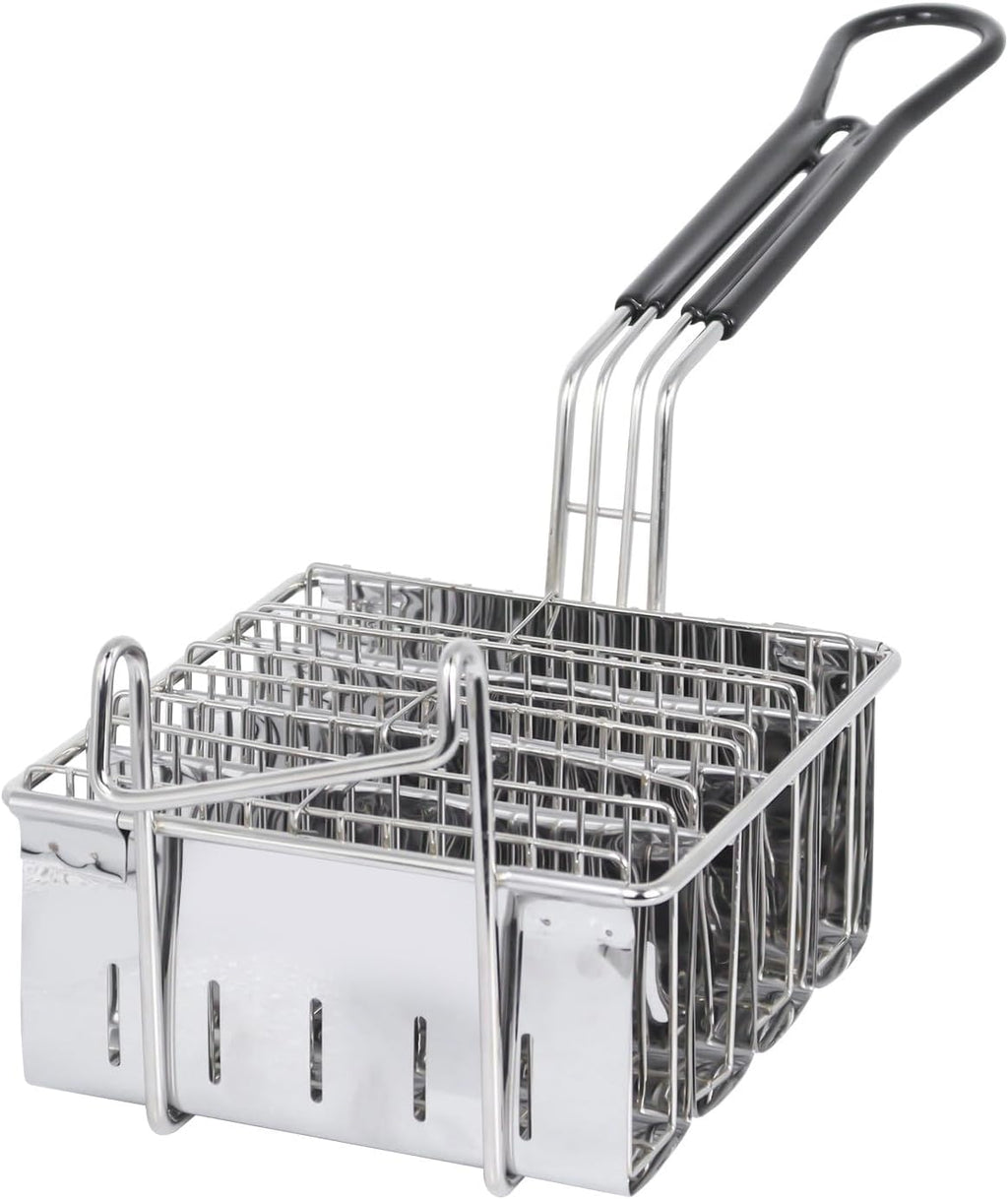 Skiennix Taco Fryer Basket - Stainless Steel Deep Fryer with Handle | Flat Bottom Shell Mold