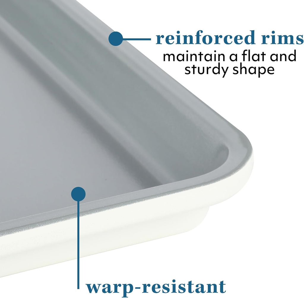 Sur La Table Bake Sale Large Nonstick Baking Sheet - 18 X 13 Inch PFA-Free Ceramic in Linen White