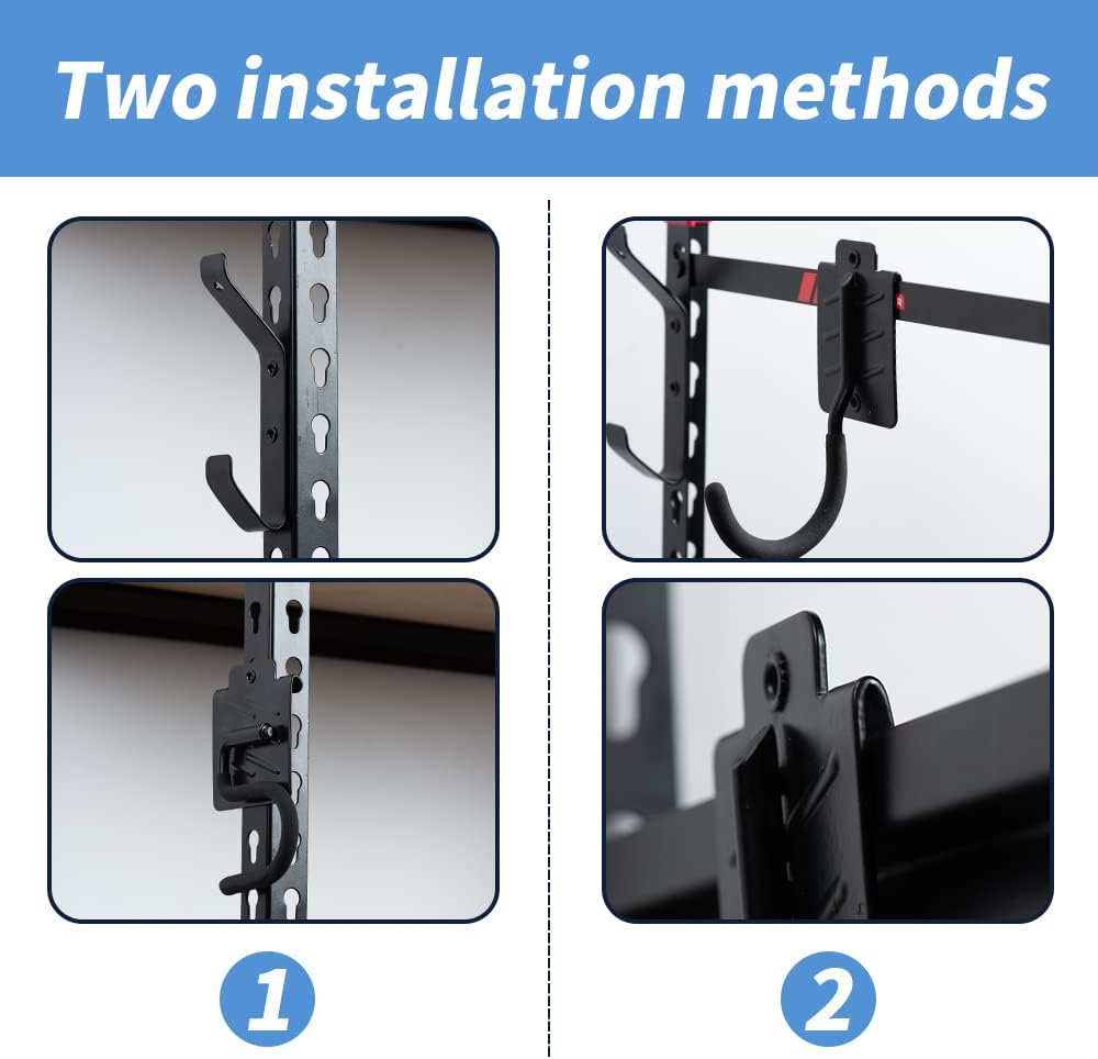 Ultrawall Shelving Hooks - 5 Pack Keyhole Utility Hooks for Organizing Clothes, Hats & Tools
