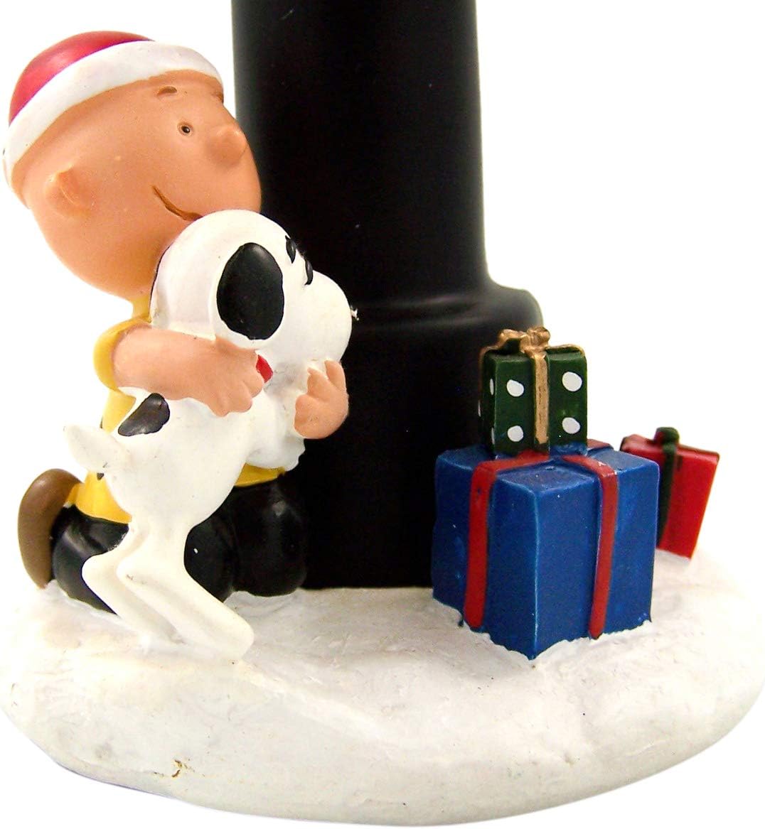 Roman | Charlie Brown & Snoopy Flicker Night Light - 8.25 Inch Decorative Lamp