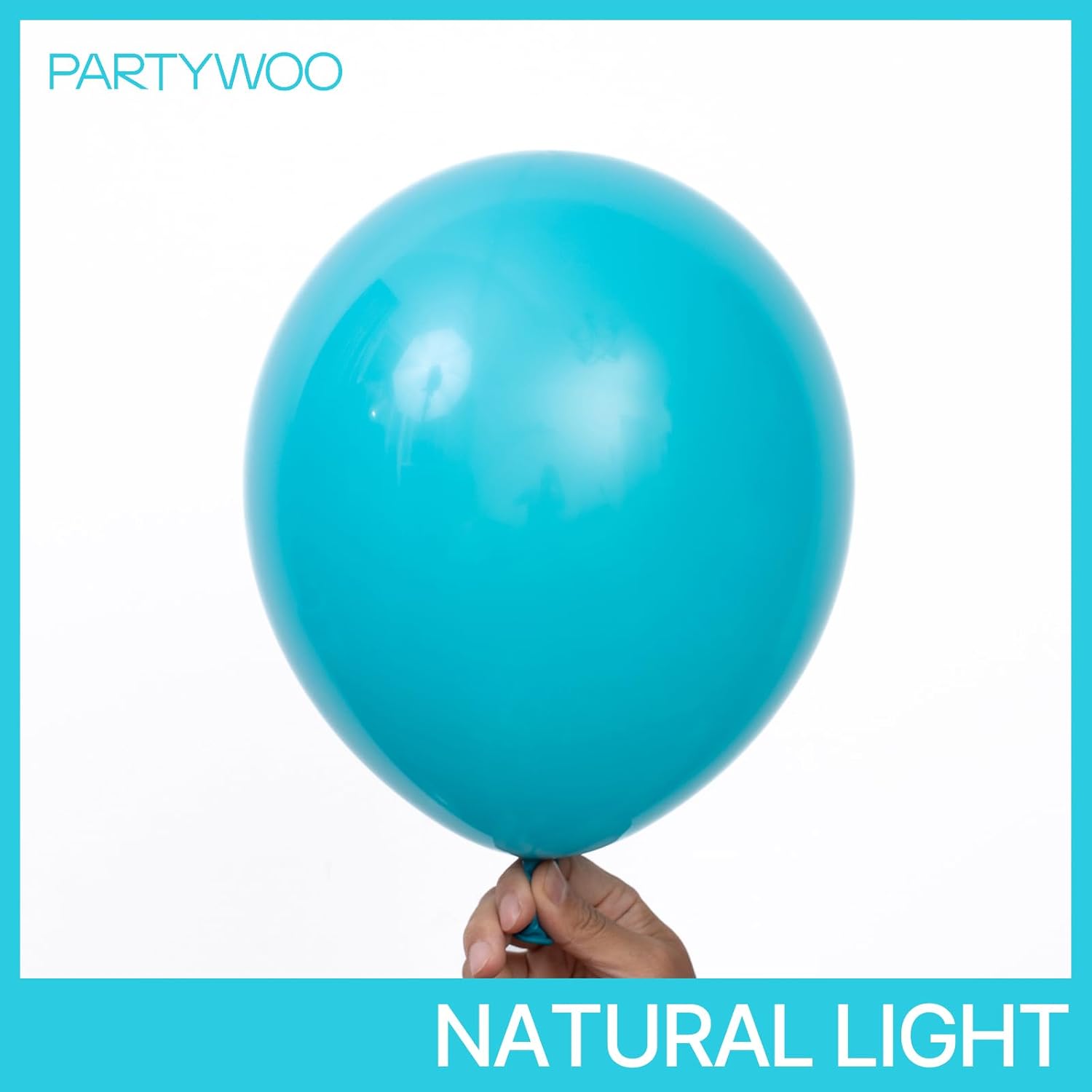 PartyWoo Dark Teal Balloons - 50pcs 12 Inch Turquoise Aqua Blue for Weddings, Graduations & Parties