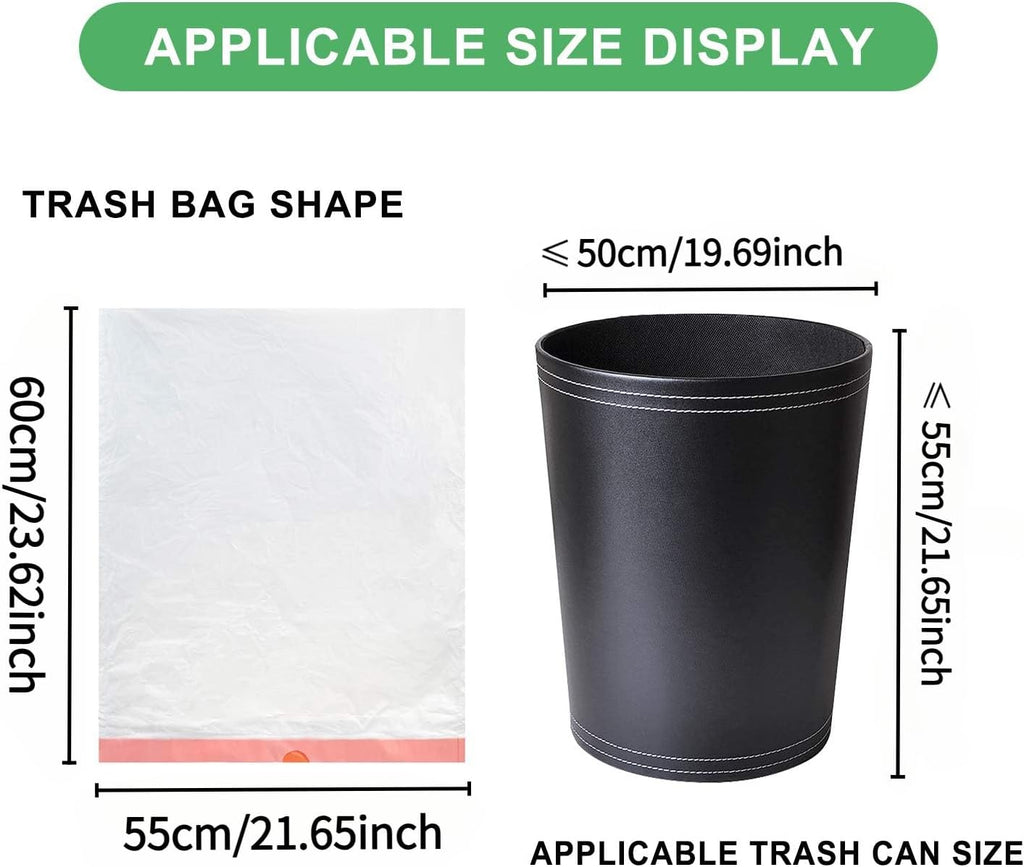Magesh 6 Gallon Trash Bags - Unscented Drawstring Kitchen Garbage Bags | 125 Count, Strong & Thick