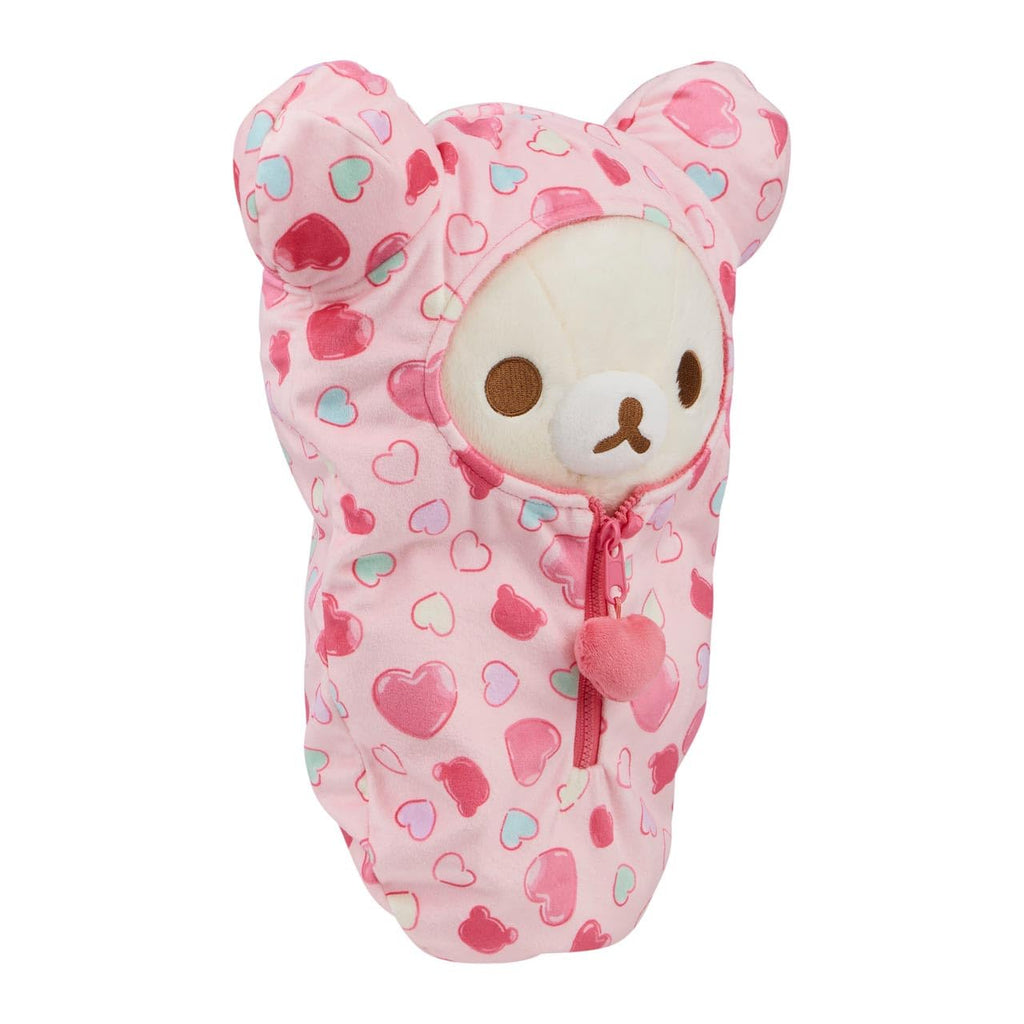 San-X Original Rilakkuma Hearts Sleeping Bag Plush - 15" Korilakkuma