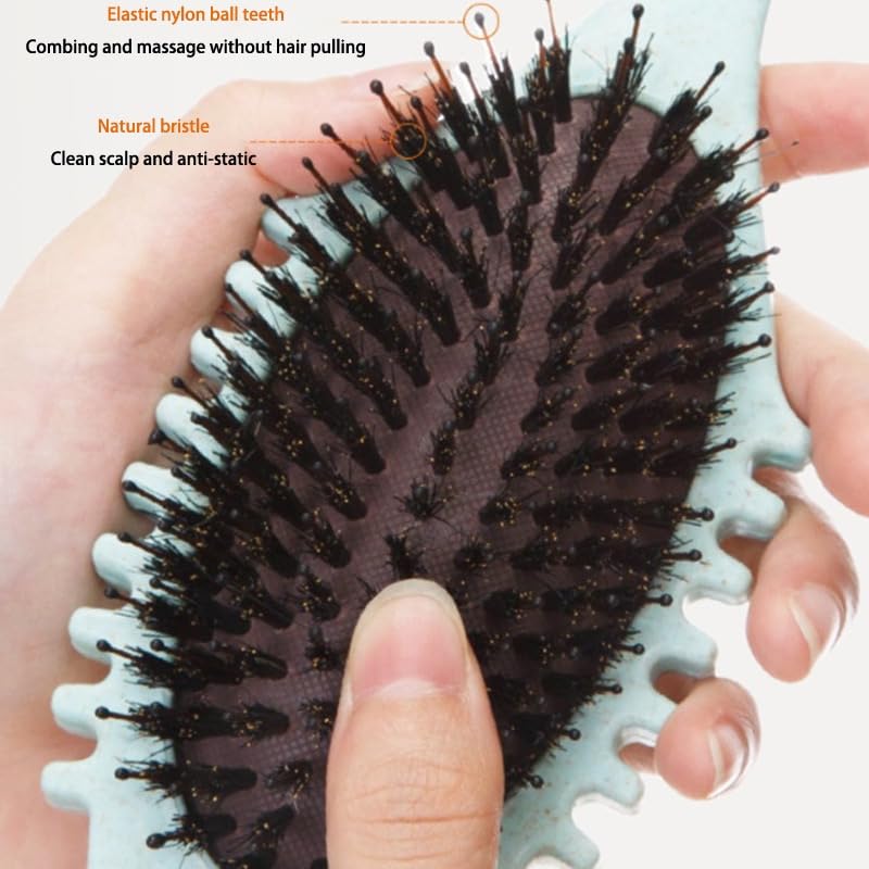 Fvaql Curl Defining Brush for Curly Hair Styling and Shaping (Pink)