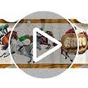 Horse Racing Jockey Table Runner - 13x48 Inch Polyester Decor