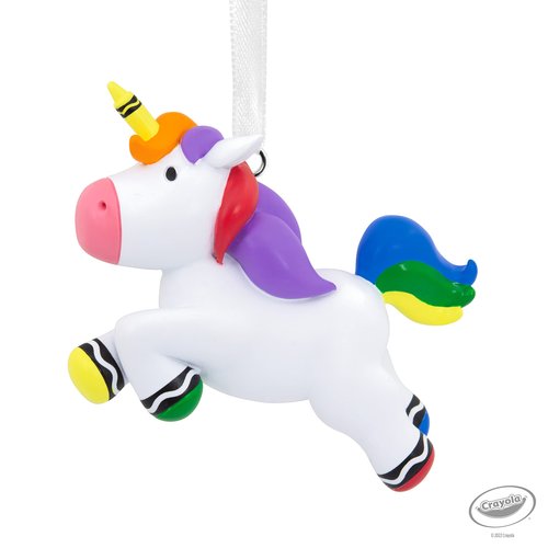 Hallmark Crayola Unicorn Resin Christmas Ornament