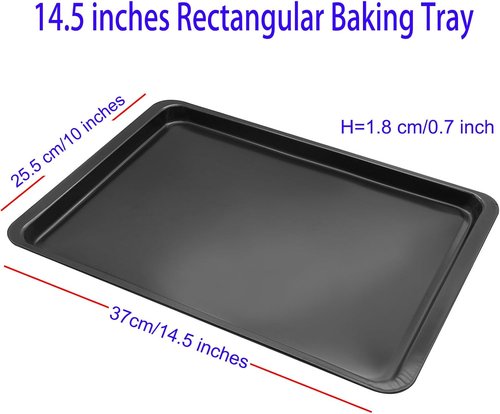 Carbon Steel Sheet Pan by [Brand Name] - Nonstick Baking Tray for Cookies & Pastries | 14.5” x 10” Size
