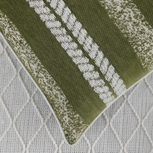 Boho Throw Pillow Covers Set of 2 - Soft Chenille for Couch