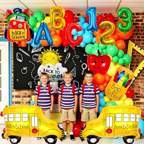 Back to School Balloon Set - 13 Pcs Foil Balloons for Celebration