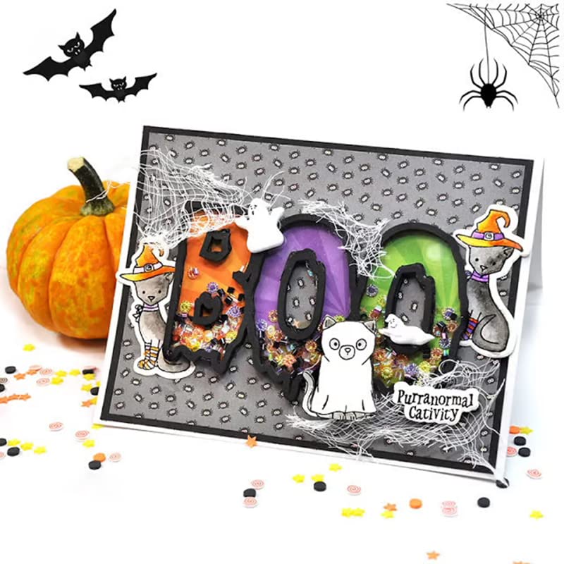 Halloween Skull & Ghost Metal Cutting Dies for DIY Crafting