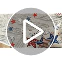 4th of July Patriotic Throw Pillow Covers 20x12 Inch - Set of 2