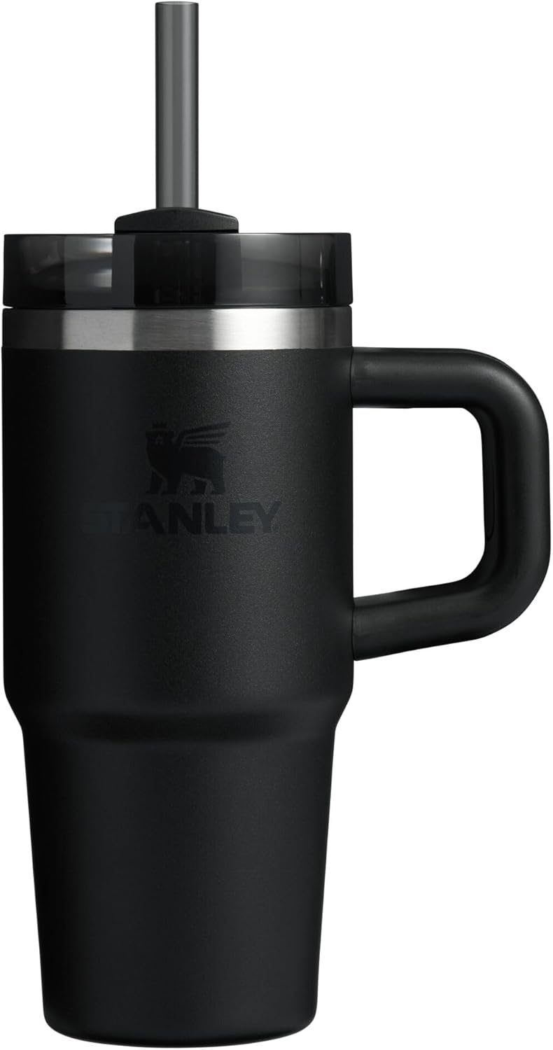 STANLEY Quencher H2.0 Tumbler - Insulated Stainless Steel with Handle & Straw | 14 oz | Black 2.0