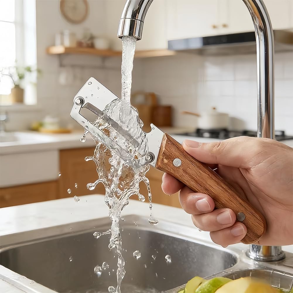 Skiennix Multifunctional Vegetable Peeler - 2-In-1 Stainless Steel Kitchen Tool with Bottle Opener | Ideal for Fruits & Veggies