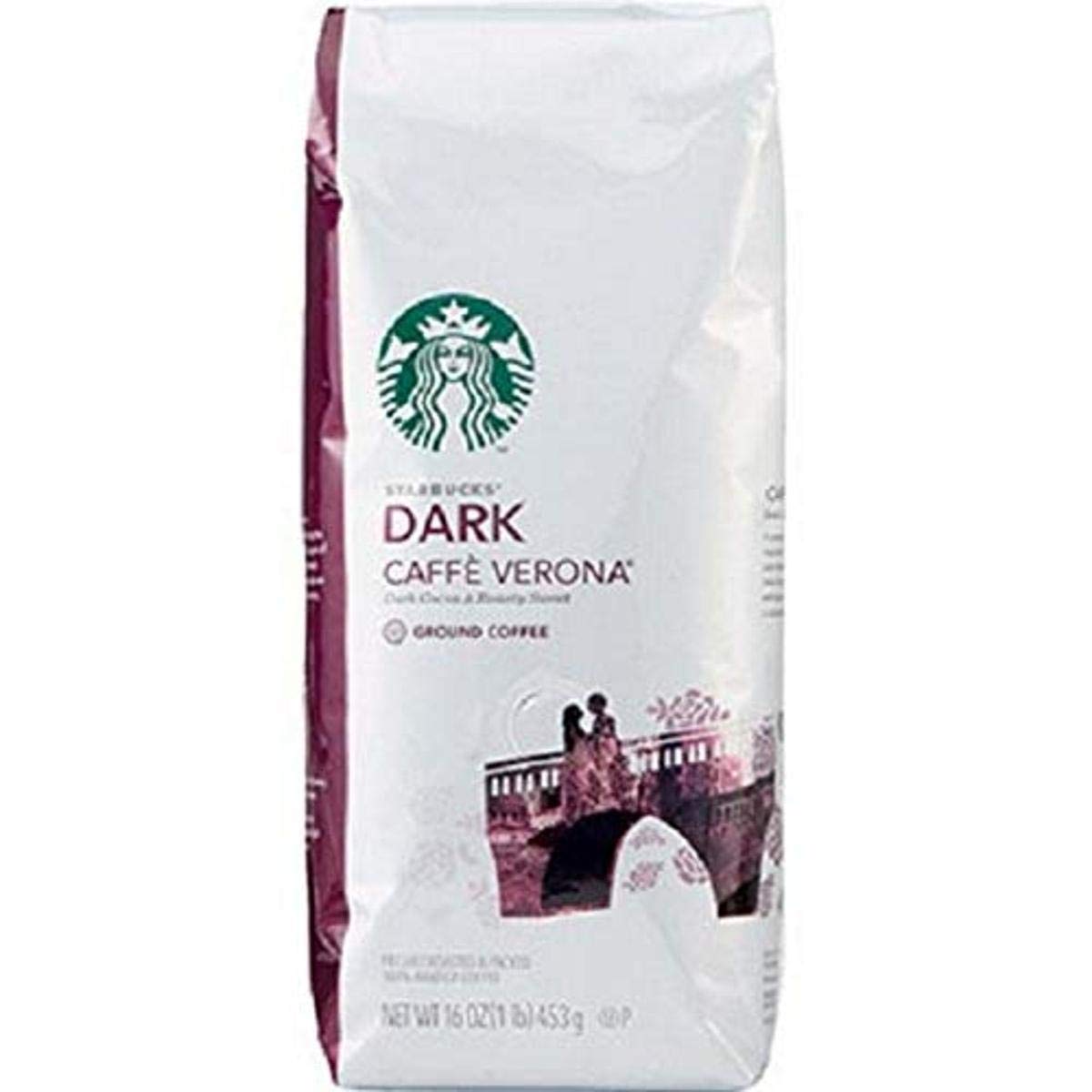 Starbucks Ground Coffee - Caffè Verona Blend | 32 Ounce Pack of 2 for Rich Flavor