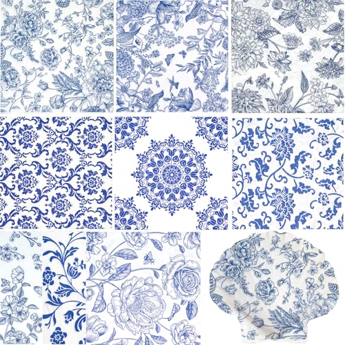 Assorted Floral Decoupage Napkins - 27 Pack for DIY Crafting