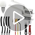 11-Piece Grout Cleaning Brush Set with Steel Scrapers for Deep Scrubbing