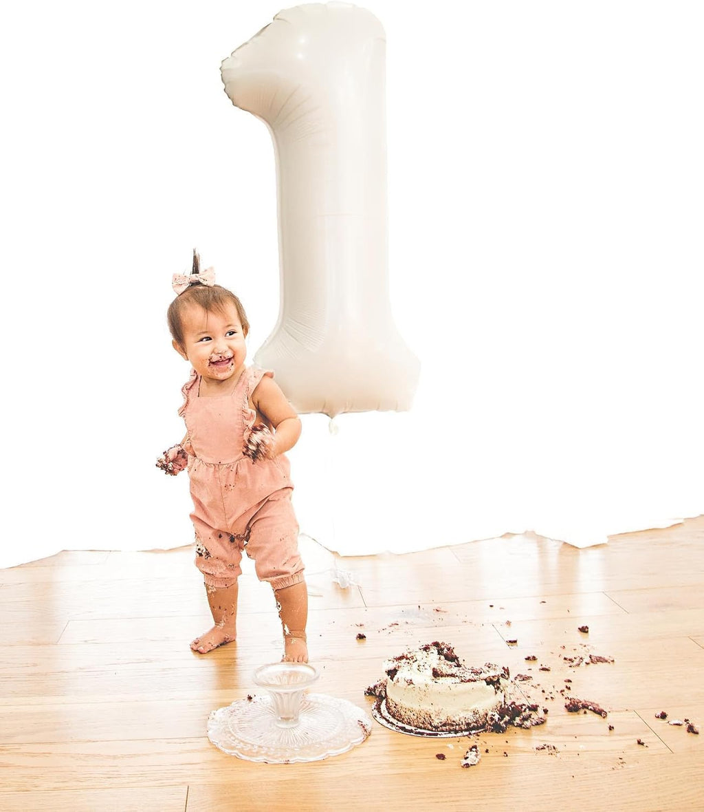 Regine Switzerland Cream Number Balloon - 40 Inch Decorative 0 Balloon for Birthday Parties