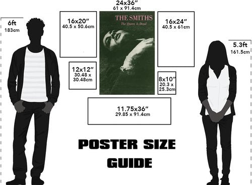 CINEMAFLIX The Smiths "The Queen Is Dead" Album Cover Poster - 24 x 36 Inches Unframed Wall Art