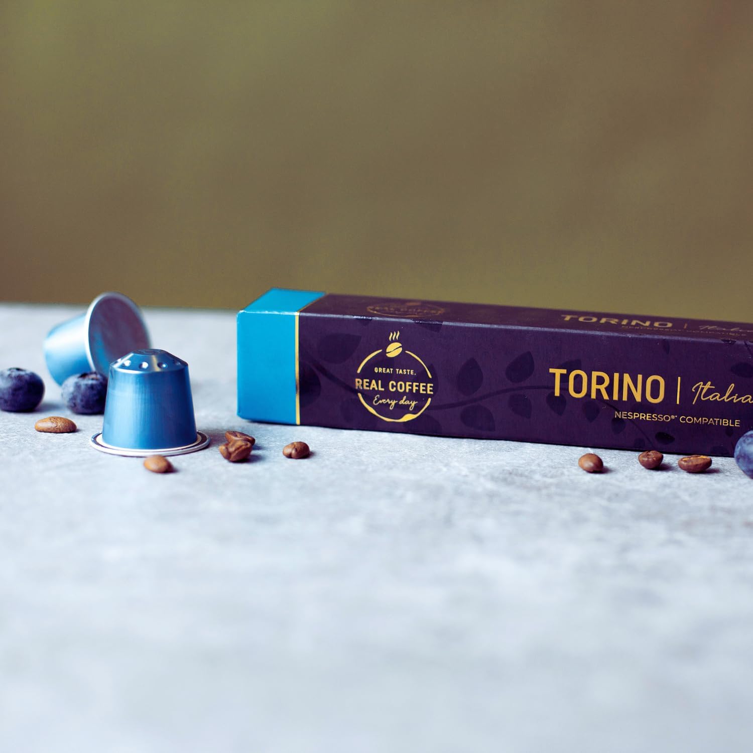 Real Coffee Decaf Capsules - Compatible with Nespresso Original Line | 100 Aluminum Capsules | 3 City Blends: Arezzo, Firenze, Torino