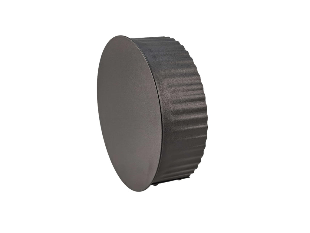 LKQI Replacement 6 in Black Stove Pipe Clean Out Tee Cap with Crimp 24 Gauge Fits Models：BM0151 6527618