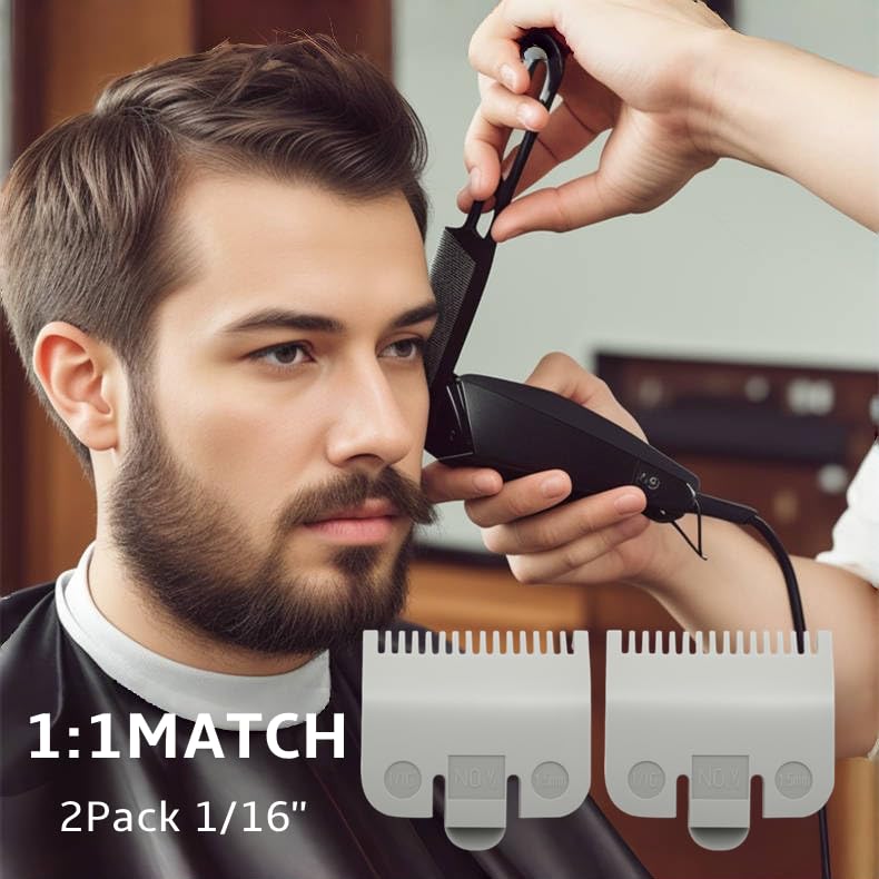 Wahl Clipper Guards Set - 1.5mm 1/16 Inch Replacement Guide Combs 2Pack