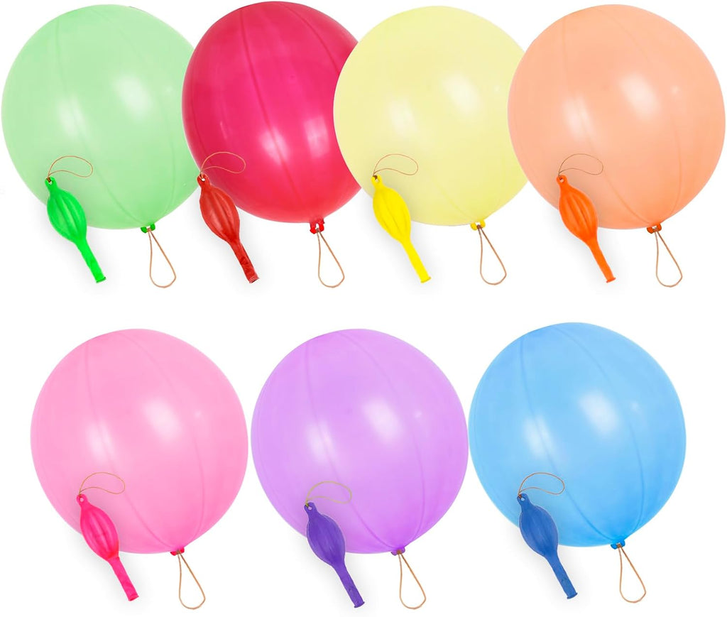 Rubfac Punch Balloons - 30Pcs Heavy Duty Neon Party Favors for Kids | Exciting Outdoor Play Supplies