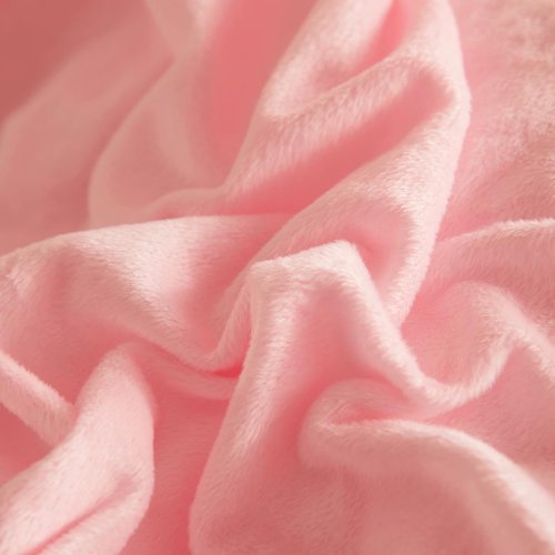 HAIHUA Pink Fluffy Comforter Set， Fluffy Plush Shaggy Duvet Cover 1 Pieces Set (1 Faux Fur Duvet Cover) Velvet Pink Bedding Twin Bed Set,Zipper Closure (Pink, Twin)