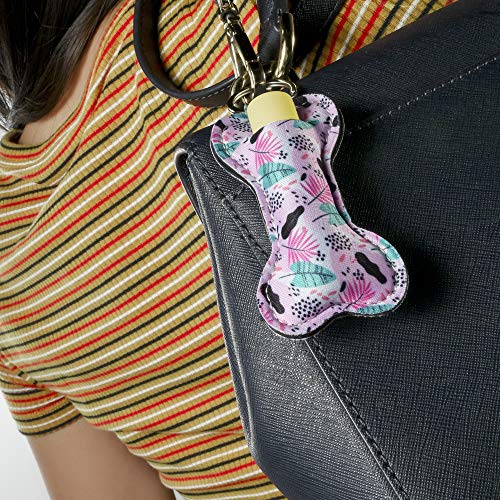 Neoprene Chapstick Lipstick Keychain Holder 5-Pack Lip Balm Pouch