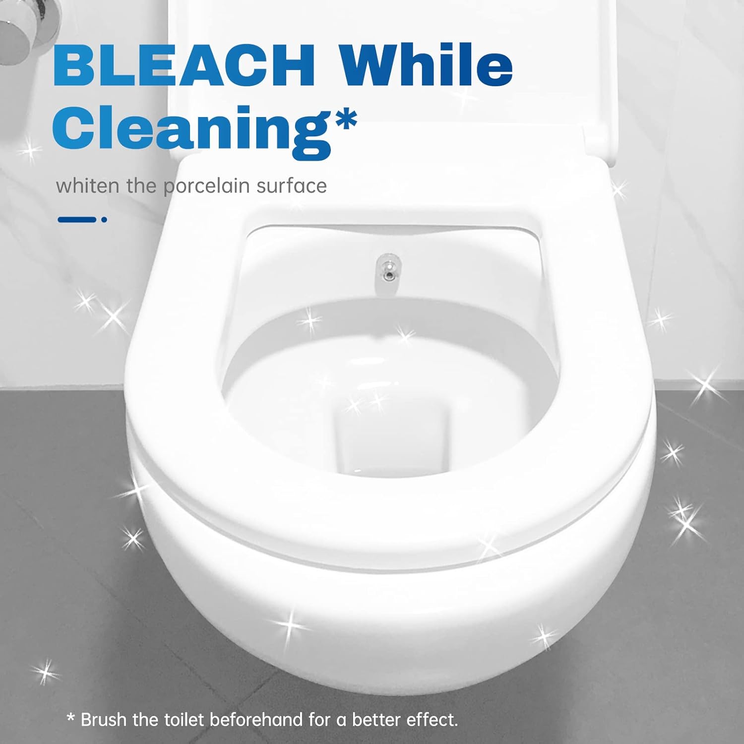 Vacplus Toilet Bowl Cleaner Tablets - 20 Pack | Automatic Bleach Cleaners for Deodorizing & Descaling