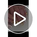 64pcs Gold Nail Charms Set Y2K 3D Chrome Nail Art Decorations