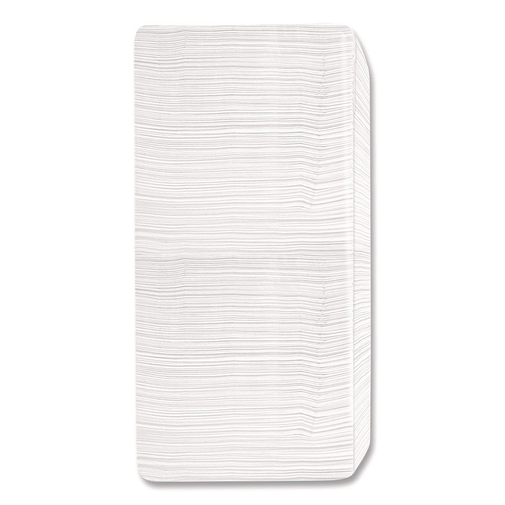 Boardwalk 1-Ply White Disposable Napkins, 6 Packs of 500, 3000 Total, 12" x 12, Quarter-Folded, Absorbent Textured Paper, Made in the USA
