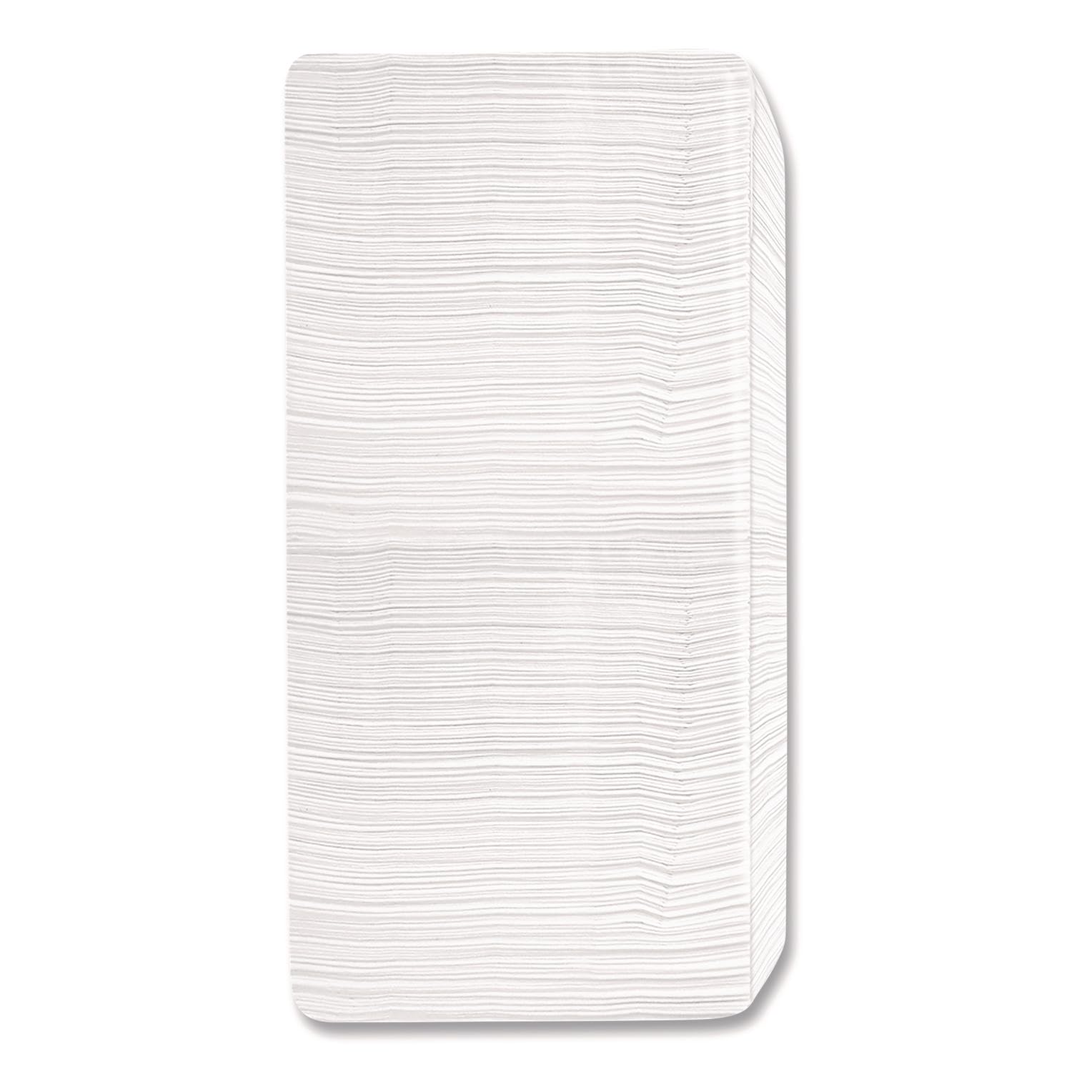 Boardwalk 1-Ply White Disposable Napkins, 6 Packs of 500, 3000 Total, 12" x 12, Quarter-Folded, Absorbent Textured Paper, Made in the USA